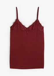 Top met wol en kant, bonprix