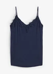 Top met wol en kant, bonprix