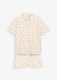 Shortama van puur biologisch katoen met knoopsluiting (2-dlg. set), bonprix
