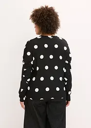 Longsleeve van gestructureerde crêpe, bonprix
