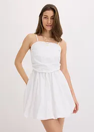 Strapless jurk van katoen, bonprix