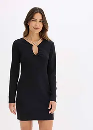Mini jurk met glitters, bonprix