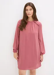 Mini jurk met ruches van chiffon, bonprix