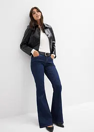 Flared jeans mid waist, bonprix