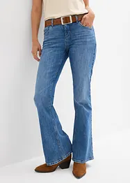 Flared jeans mid waist, bonprix