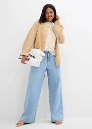 Loose straight jeans  mid waist, bonprix