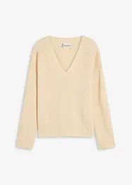 Oversized trui met V-hals, bonprix