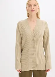 Vest met ribbelbreiwerk, bonprix