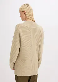 Vest met ribbelbreiwerk, bonprix