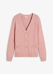 Gemêleerd vest met goudkleurige knopen, bonprix