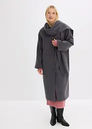 Lange jas van een zachte viscosemix, bonprix