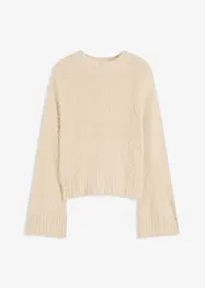 Boxy trui van donzig verengaren, bonprix