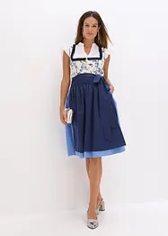 Dirndl met geborduurde schort (2-dlg. set), bonprix