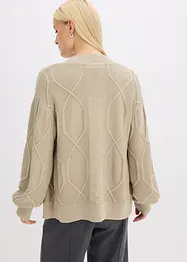 Vest met een vlechtpatroon, bonprix