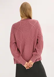 Vest met een vlechtpatroon, bonprix