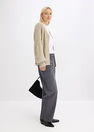 Vest met een vlechtpatroon, bonprix
