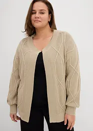Vest met een vlechtpatroon, bonprix