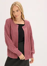 Vest met een vlechtpatroon, bonprix