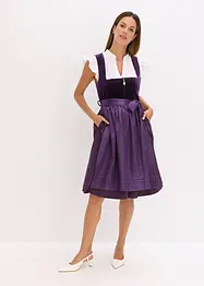 Dirndl met fluweel in midi lengte (2-dlg. set), bonprix