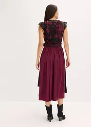 Dirndl met fluweel in midi lengte (2-dlg. set), bonprix