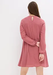 Mini jurk met ruches van chiffon, bonprix