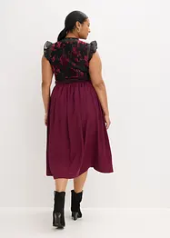 Dirndl met fluweel in midi lengte (2-dlg. set), bonprix