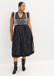 Dirndl met fluweel in midi lengte (2-dlg. set), bonprix
