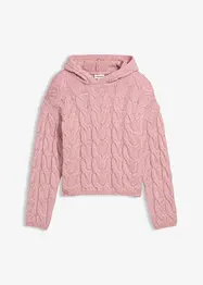 Gebreide hoodie van een zachte wolmix, bonprix