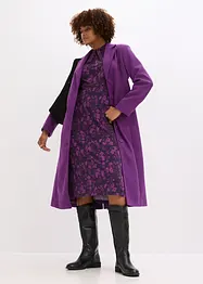Lange jas in wollen look, bonprix