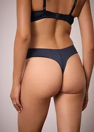 High waist string van glanzend materiaal (set van 2), bonprix