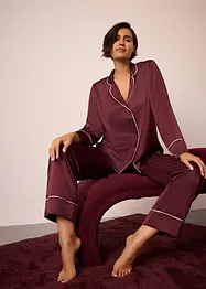 Geweven pyjama van satijn, bonprix