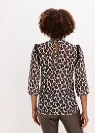 Shirt van zacht mesh met kant, bonprix