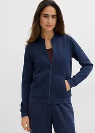 Sweatvest van scuba met ritssluiting, bonprix