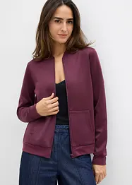 Sweatvest van scuba met ritssluiting, bonprix