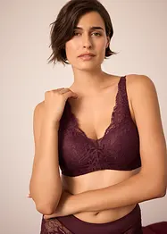 Voorgevormde bh met gewatteerde bandjes en delicate kant, bonprix