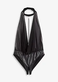 Stringbody ouvert in wetlook, bonprix