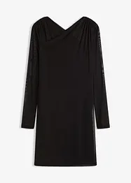 Jersey jurk van mesh, bonprix