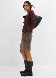 Longsleeve met flockprint, bonprix