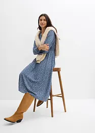 Midi jurk van soepele viscose, bonprix