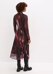 Midi jurk van zachte mesh, bonprix
