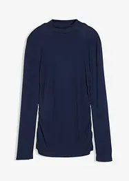 Geribd shirt met plooitjes, bonprix