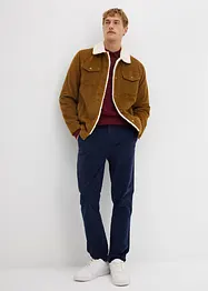 Regular fit stretch corduroy broek met biologisch katoen, tapered, bonprix