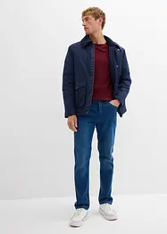 Classic fit sweat jeans met een comfortband, straight, bonprix
