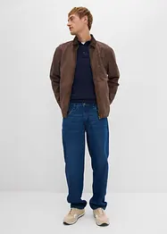 Fijngebreide polo-trui met prachtig merinowol, slim fit, bonprix