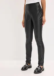 Imitatieleren broek in Punto di Roma mix, bonprix