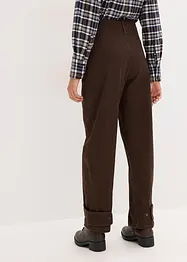 Twill broek met hoge band, bonprix