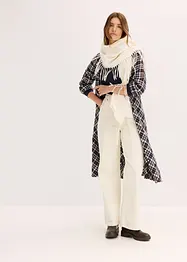 Wijde corduroy broek met strikkoord, bonprix