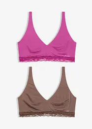Feel Comfort bralette van zachte modal (set van 2), bonprix