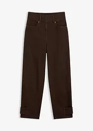 Twill broek met hoge band, bonprix
