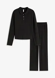 Oversized huispak van zacht ribmateriaal, bonprix